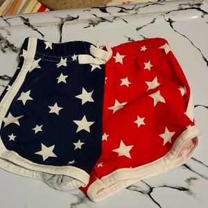 Flag shorts for baby